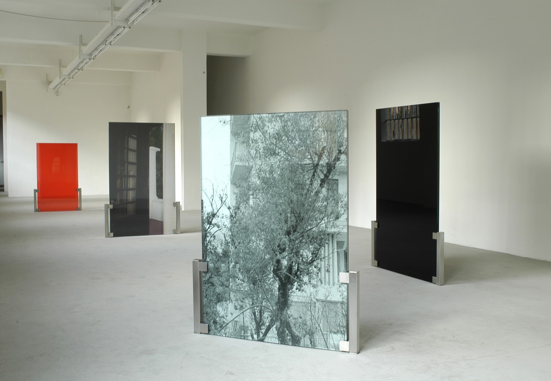 Yuki Kimura, <i>An Extra Transparent History</i>, 2013, installation view of the exhibition at Gluck50, Milan. Courtesy of the artist and Gluck50. Ph. Raph Meazza